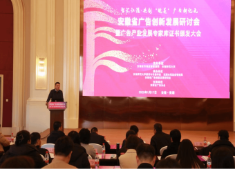 公司教师受邀参加首届安徽省广告创新发展研讨会暨广告产业发展专家库证书颁发大会