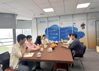 太阳成集团122ccvip走访睿诚科技培训公司开展访企拓岗活动